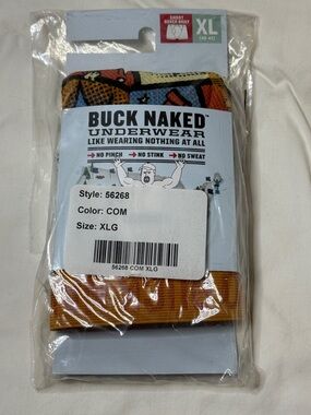 Duluth Trading Co Buck Naked Boxer Briefs - Comic Print